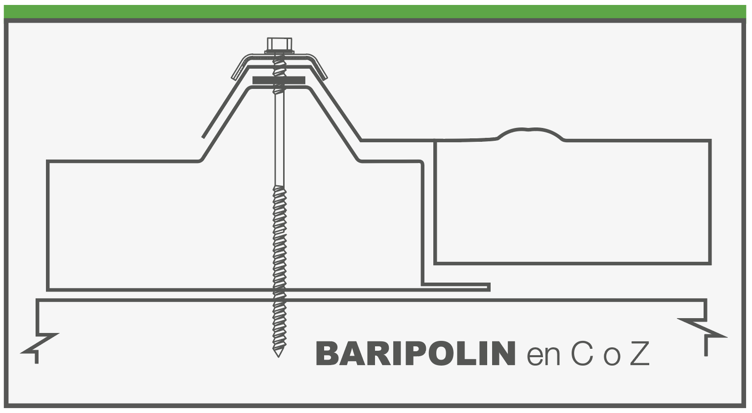 Fijación Baritech sobre Baripolin en C o Z